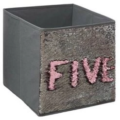 FIVE SIMPLY SMART Boîte De Rangement Pliable Sequin "Shine" 31x31cm Gris 9 FIVE SIMPLY SMART Boîte De Rangement Pliable Sequin "Shine" 31x31cm Gris -Petit rangement Soldes Magasin 33655659 3