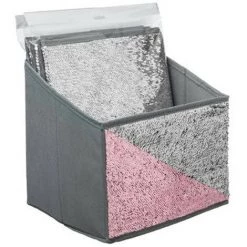 FIVE SIMPLY SMART Boîte De Rangement Pliable Sequin "Shine" 31x31cm Gris 10 FIVE SIMPLY SMART Boîte De Rangement Pliable Sequin "Shine" 31x31cm Gris -Petit rangement Soldes Magasin 33655659 4