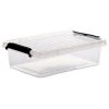 FIVE SIMPLY SMART Boîte De Rangement Basse "Clip" 3L Transparent -Petit rangement Soldes Magasin 33655781 1