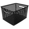 FIVE SIMPLY SMART Panier Multi-Usages "Basket" 22cm Noir -Petit rangement Soldes Magasin 33655907 1