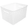 FIVE SIMPLY SMART Panier Multi-Usages "Basket" 22cm Blanc -Petit rangement Soldes Magasin 33655910 1
