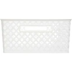 FIVE SIMPLY SMART Panier Multi-Usages "Basket" 13cm Blanc -Petit rangement Soldes Magasin 33655947 2