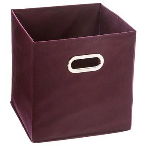FIVE SIMPLY SMART Boîte De Rangement Pliable "Premium" 31x31cm Aubergine 3 FIVE SIMPLY SMART Boîte De Rangement Pliable "Premium" 31x31cm Aubergine