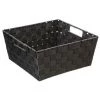 FIVE SIMPLY SMART Panier De Rangement Bas "Tréssé" 31x31cm Gris -Petit rangement Soldes Magasin 33656202 1