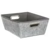 FIVE SIMPLY SMART Panier De Rangement "Feutrine" 28cm Gris -Petit rangement Soldes Magasin 33656261 1