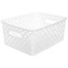 FIVE SIMPLY SMART Panier Multi-Usages "Basket" 10cm Blanc -Petit rangement Soldes Magasin 33656648 1