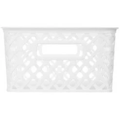 FIVE SIMPLY SMART Panier Multi-Usages "Basket" 10cm Blanc -Petit rangement Soldes Magasin 33656648 2