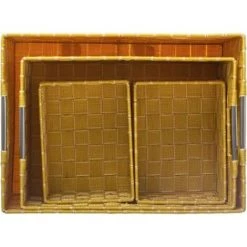 FIVE SIMPLY SMART Lot De 4 Paniers De Rangement "Lisa" 38cm Jaune 7 FIVE SIMPLY SMART Lot De 4 Paniers De Rangement "Lisa" 38cm Jaune -Petit rangement Soldes Magasin 33657164 2