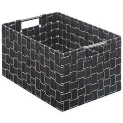 FIVE SIMPLY SMART Lot De 4 Paniers De Rangement "Lisa" 38cm Gris Foncé -Petit rangement Soldes Magasin 33657447 2