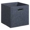 FIVE SIMPLY SMART Boite De Rangement Pliable "Feutrine" 31cm Gris Anthracite -Petit rangement Soldes Magasin 33657707 1