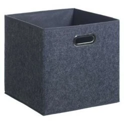 FIVE SIMPLY SMART Boite De Rangement Pliable "Feutrine" 31cm Gris Anthracite