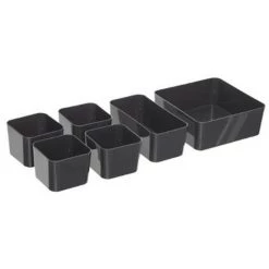 FIVE SIMPLY SMART Boîte De Rangement "Samba" 2,5L Gris -Petit rangement Soldes Magasin 33657715 3