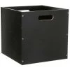 FIVE SIMPLY SMART Boite De Rangement En Bois "Evy" 31x31cm Noir -Petit rangement Soldes Magasin 33658392 1