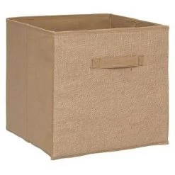 FIVE SIMPLY SMART Boite De Rangement Pliable "Jute" 31x31cm Naturel