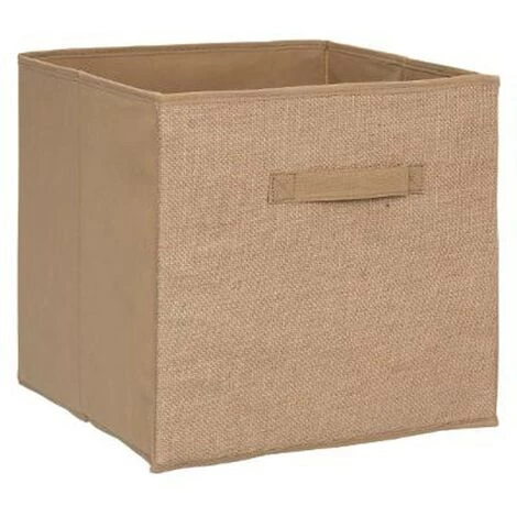 FIVE SIMPLY SMART Boite De Rangement Pliable "Jute" 31x31cm Naturel 3 FIVE SIMPLY SMART Boite De Rangement Pliable "Jute" 31x31cm Naturel