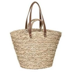 FIVE SIMPLY SMART Panier De Shopping En Osier "4 Anses" 36cm Naturel