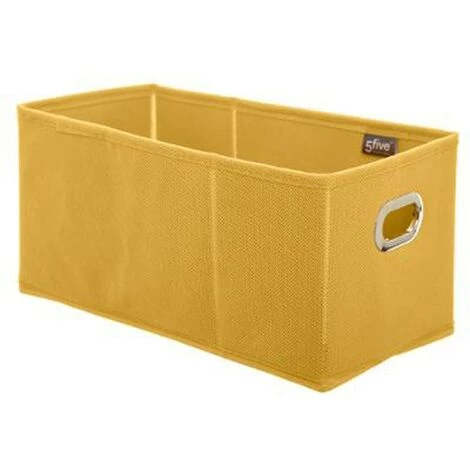 FIVE SIMPLY SMART Boîte De Rangement Pliable "Nell" 15x31cm Jaune 3 FIVE SIMPLY SMART Boîte De Rangement Pliable "Nell" 15x31cm Jaune