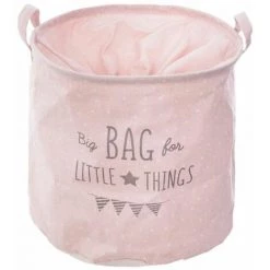 ATMOSPHERA FOR KIDS Sac De Rangement Pliable "Canvas" 38cm Rose