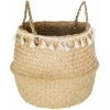 ATMOSPHERA, CRŽATEUR D'INTŽRIEUR Panier à Pompons Pliable "Seagrass" 31cm Beige -Petit rangement Soldes Magasin 33659185 1