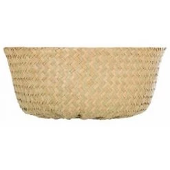 ATMOSPHERA, CRŽATEUR D'INTŽRIEUR Panier à Pompons Pliable "Seagrass" 31cm Beige -Petit rangement Soldes Magasin 33659185 3