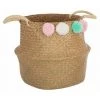 ATMOSPHERA FOR KIDS Panier De Rangement Pliable "Pompons" 34cm Naturel 1 ATMOSPHERA FOR KIDS Panier De Rangement Pliable "Pompons" 34cm Naturel -Petit rangement Soldes Magasin 33659677 1