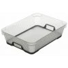 FIVE SIMPLY SMART Bac De Rangement En Plastique "Duo" 3,7L Taupe -Petit rangement Soldes Magasin 33659751 1