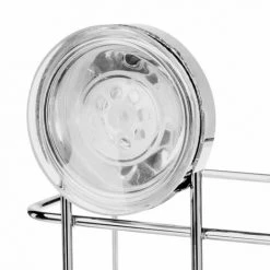 FIVE SIMPLY SMART Panier En Métal "Ventouse" 19cm Argent -Petit rangement Soldes Magasin 33660393 3