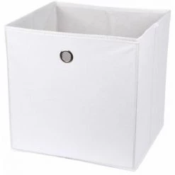 Paris Prix - Boîte De Rangement "intissé" 31x31cm Blanc