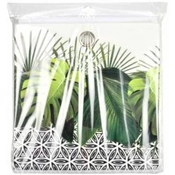 Paris Prix - Panier De Rangement Imprimé "graphic Jungle" 31cm Vert -Petit rangement Soldes Magasin 33660446 2