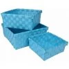 Paris Prix - Lot De 3 Paniers De Rangement "vitamine Ii" 21cm Bleu 1 Paris Prix - Lot De 3 Paniers De Rangement "vitamine Ii" 21cm Bleu -Petit rangement Soldes Magasin 33660517 1