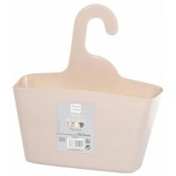 Paris Prix - Panier De Douche "vitamine Ii" 22cm Taupe