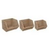 FIVE SIMPLY SMART Lot De 3 Casiers Empilables "Ety" 29cm Naturel -Petit rangement Soldes Magasin 33661473 1