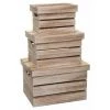 FIVE SIMPLY SMART Lot De 3 Boîtes De Rangement "Warm" 38cm Naturel -Petit rangement Soldes Magasin 33661612 1