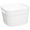 FIVE SIMPLY SMART Panier Multi-Usages "Disco" 20cm Blanc -Petit rangement Soldes Magasin 33662258 1
