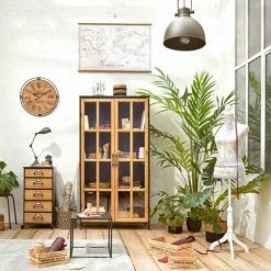 ATMOSPHERA, CRŽATEUR D'INTŽRIEUR Lot De 3 Cagettes En Bois "Brothers" 35cm Naturel -Petit rangement Soldes Magasin 33662326 5