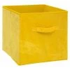 FIVE SIMPLY SMART Boîte De Rangement Velours "Mix N'Modul" 31x31cm Jaune -Petit rangement Soldes Magasin 33662431 1