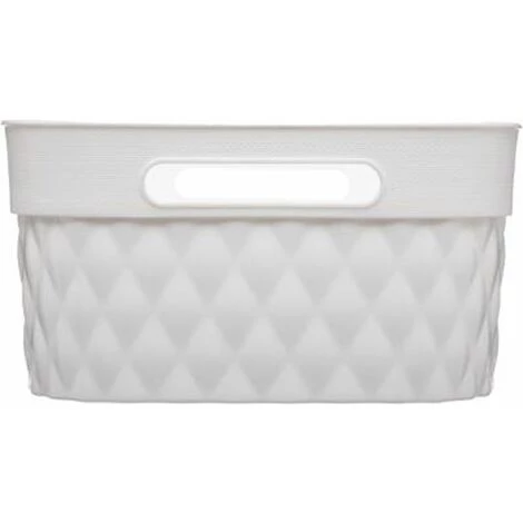 FIVE SIMPLY SMART Panier Multi-Usages "Disco" 27cm Blanc 4 FIVE SIMPLY SMART Panier Multi-Usages "Disco" 27cm Blanc – Image 2