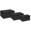 FIVE SIMPLY SMART Lot De 3 Paniers De Rangement "Daze" 33cm Noir -Petit rangement Soldes Magasin 33664877 1