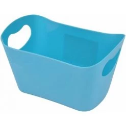 Paris Prix - Panier De Rangement "vitamine Ii" 22cm Bleu