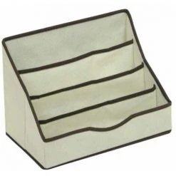 Paris Prix - Organiseur En Tissu "jessy" 34cm Naturel