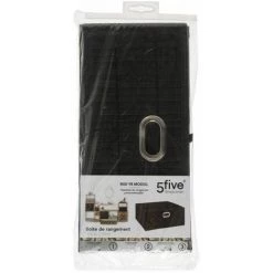 FIVE SIMPLY SMART Boîte De Rangement Pliable Basse "Bambou" 31x31cm Noir 5 FIVE SIMPLY SMART Boîte De Rangement Pliable Basse "Bambou" 31x31cm Noir -Petit rangement Soldes Magasin 33671501 2