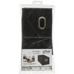 FIVE SIMPLY SMART Boîte De Rangement Pliable "Bambou" 15x31cm Noir -Petit rangement Soldes Magasin 33672698 2