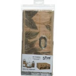 FIVE SIMPLY SMART Boîte De Rangement Pliable Basse "Bambou" 31x31cm Naturel -Petit rangement Soldes Magasin 33672845 2
