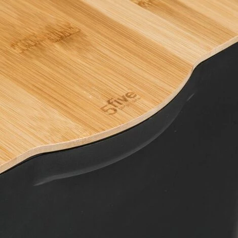 FIVE SIMPLY SMART Boîte De Rangement "Marco" 24L Noir & Naturel 5 FIVE SIMPLY SMART Boîte De Rangement "Marco" 24L Noir & Naturel – Image 3