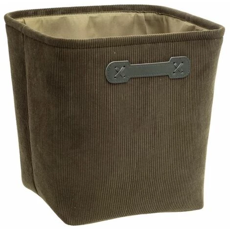 FIVE SIMPLY SMART Boîte De Rangement Velours "Côtelé" 31x31cm Vert 3 FIVE SIMPLY SMART Boîte De Rangement Velours "Côtelé" 31x31cm Vert