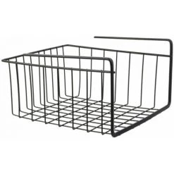 Paris Prix - Panier De Rangement Suspendu "filaire" 26cm Noir