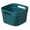 FIVE SIMPLY SMART Panier Multi-Usages Carré "Disco" 20cm Vert -Petit rangement Soldes Magasin 33673649 1