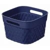 FIVE SIMPLY SMART Panier Multi-Usages Carré "Disco" 20cm Marine -Petit rangement Soldes Magasin 33673770 1