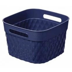 FIVE SIMPLY SMART Panier Multi-Usages Carré "Disco" 20cm Marine