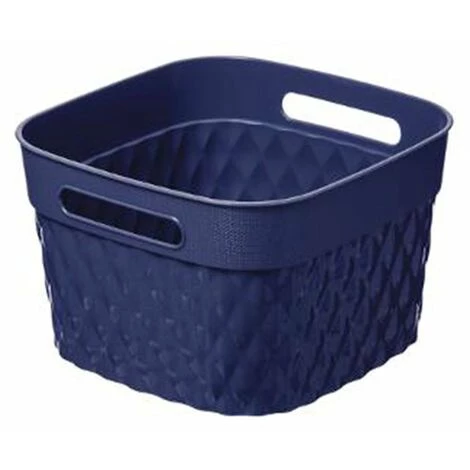 FIVE SIMPLY SMART Panier Multi-Usages Carré "Disco" 20cm Marine 3 FIVE SIMPLY SMART Panier Multi-Usages Carré "Disco" 20cm Marine